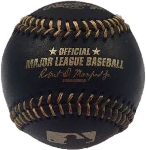 MLB BLACK & GOLD Rawlings Official Baseball MLB BLACK & GOLD Rawlings Official Baseball
