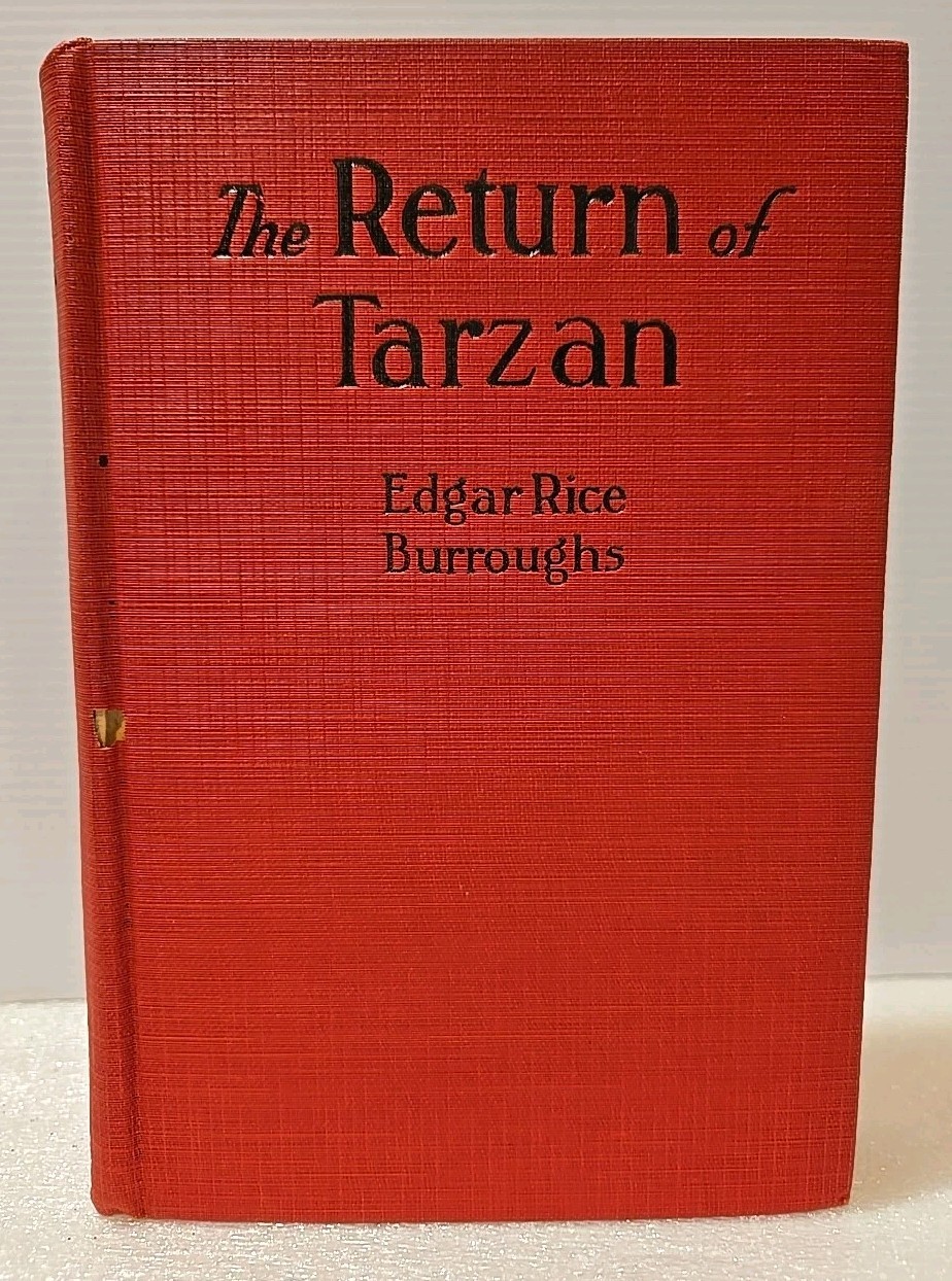 The Return of Tarzan by Edgar Rice Burroughs, 1915, HB, Missing Dust Cover Good 