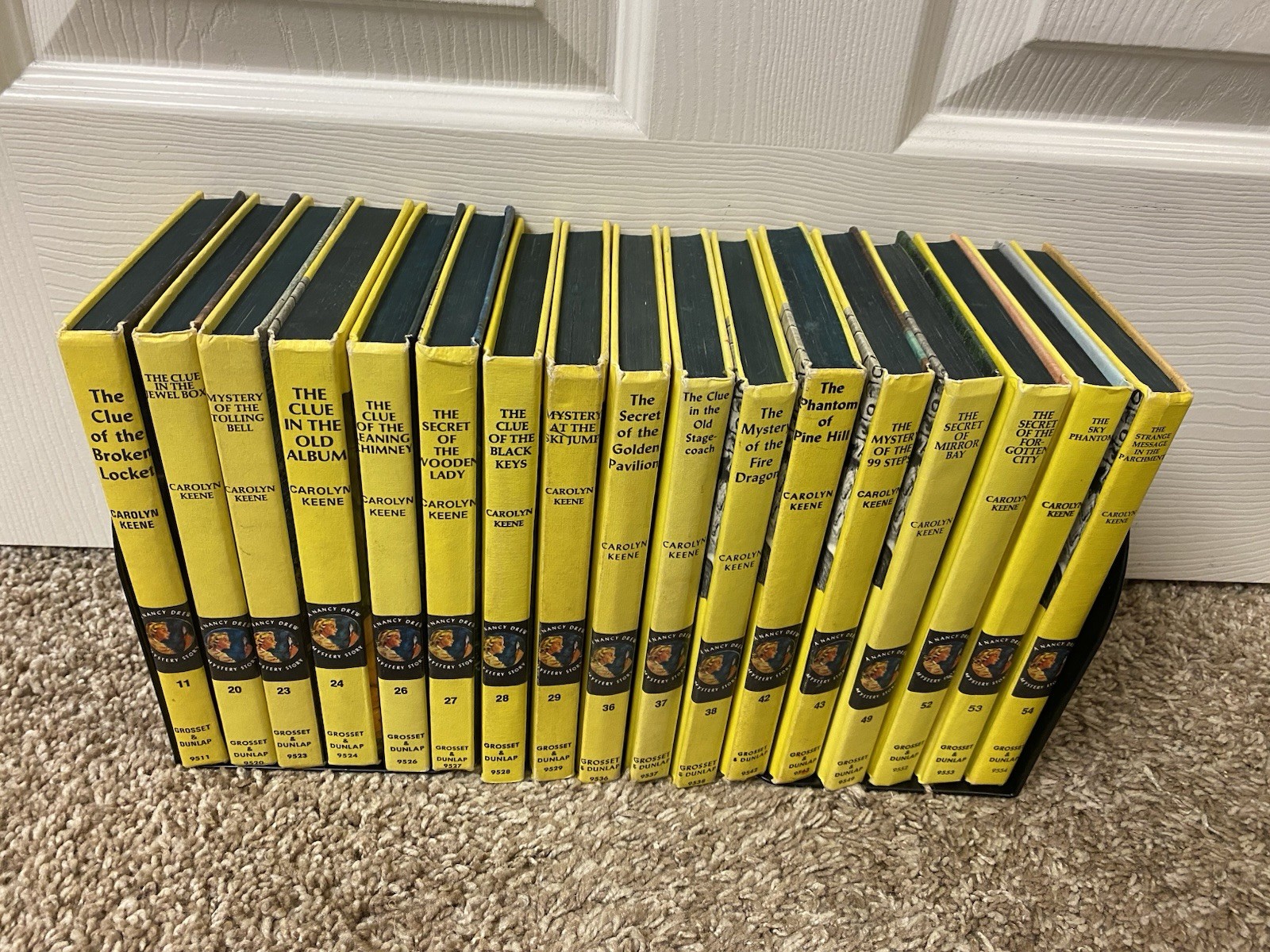 Lot 17 Vintage 1970\'s Nancy Drew Books Matte Yellow Black Top Original Run #\'s Lot 17 Vintage 1970\'s Nancy Drew Books Matte Yellow Black Top Original Run #\'s