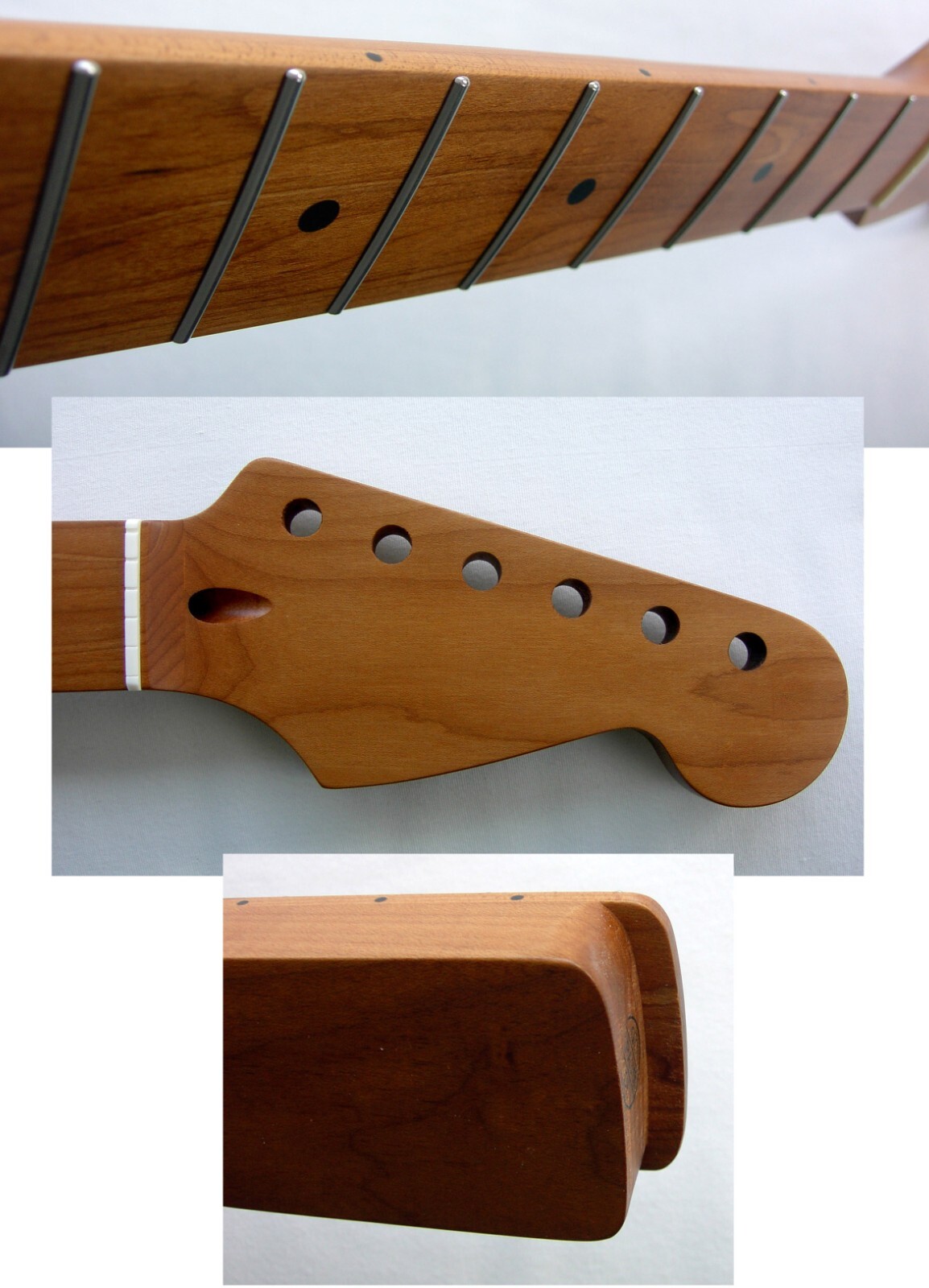 Stratocaster S.S. 22 FRETS/Vintage Style/Rounded/ROAS (fits Warmoth,Fender STRAT