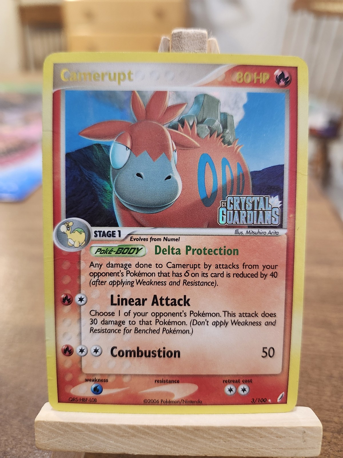 Camerupt 3/100 Crystal Guardians Reverse Holo Pokemon TCG Card