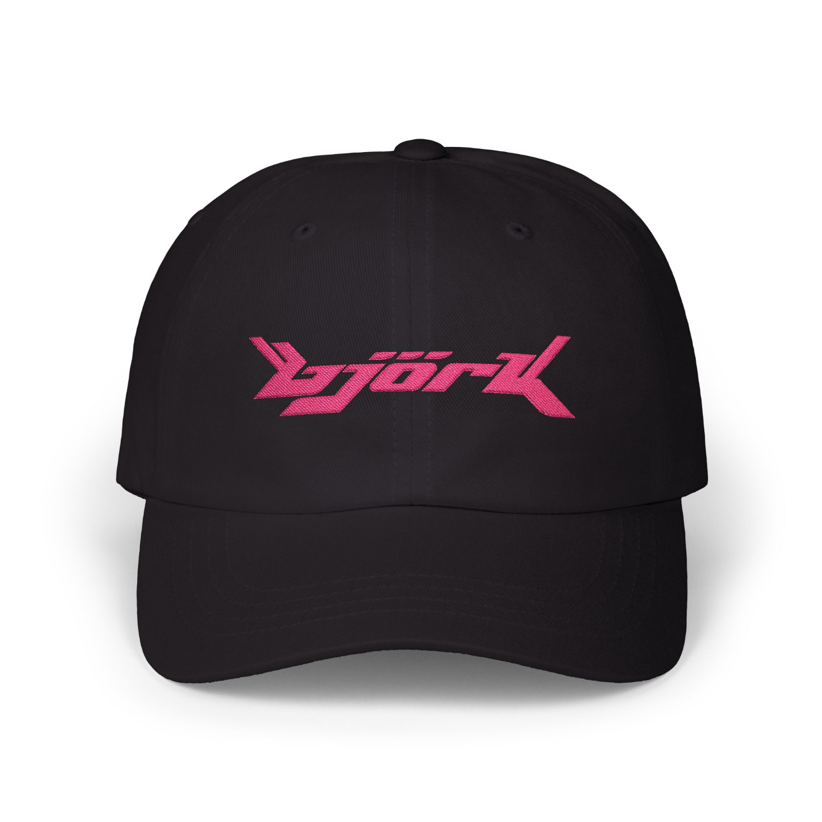Bjork Logo Classic Dad Cap Embroidery 