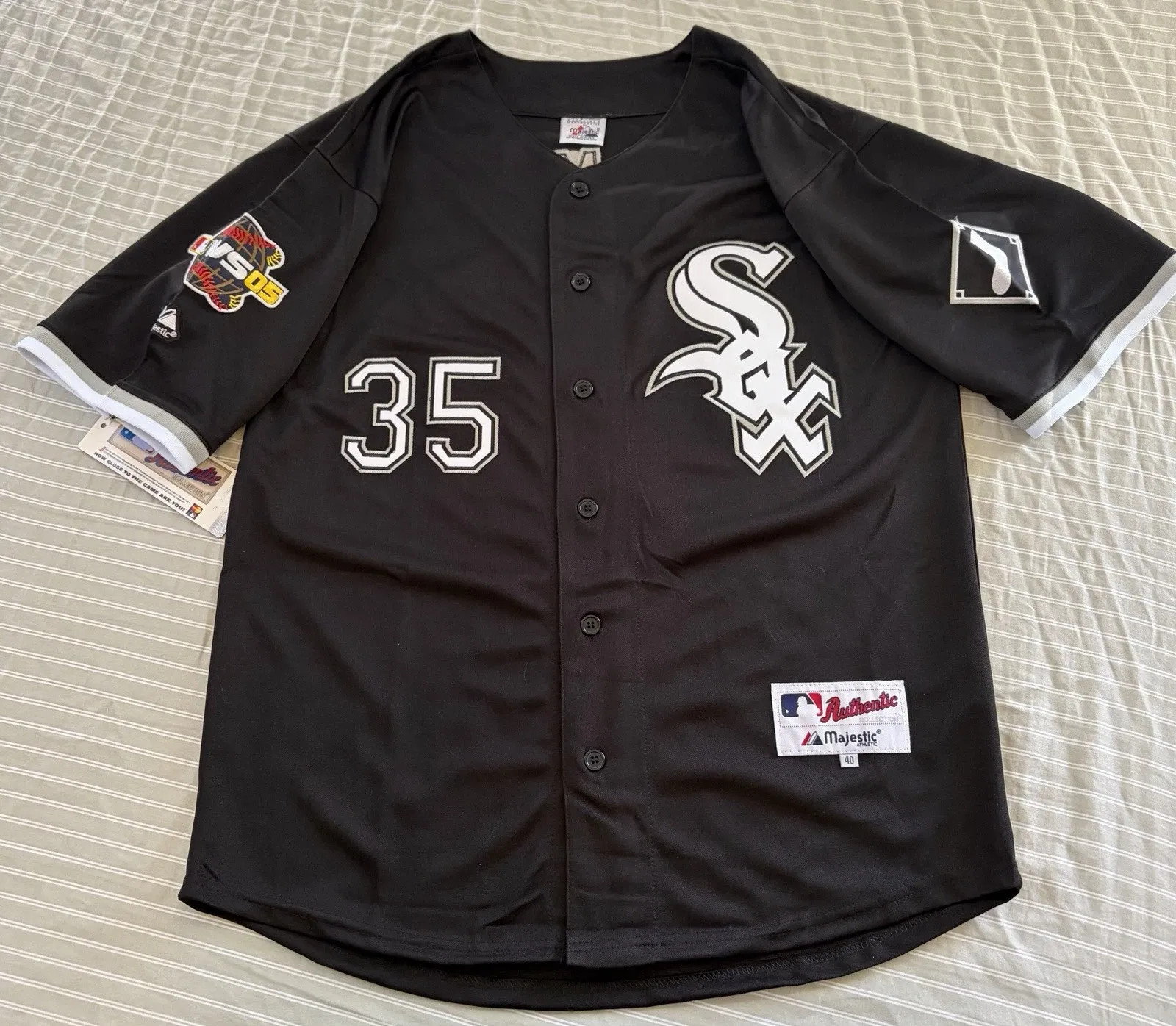 Frank Thomas Chicago White Sox 2005 World Series Alt Black Men's Jersey