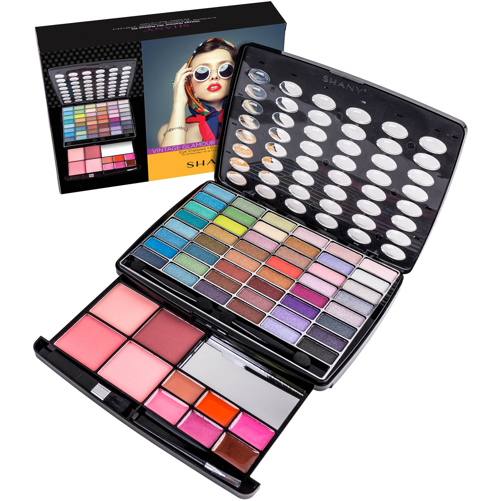 SHANY Glamour Girl Makeup Kit Eye shadow/Blush/Powder - Vintage Makeup Gift Set SHANY Glamour Girl Makeup Kit Eye shadow/Blush/Powder - Vintage Makeup Gift Set
