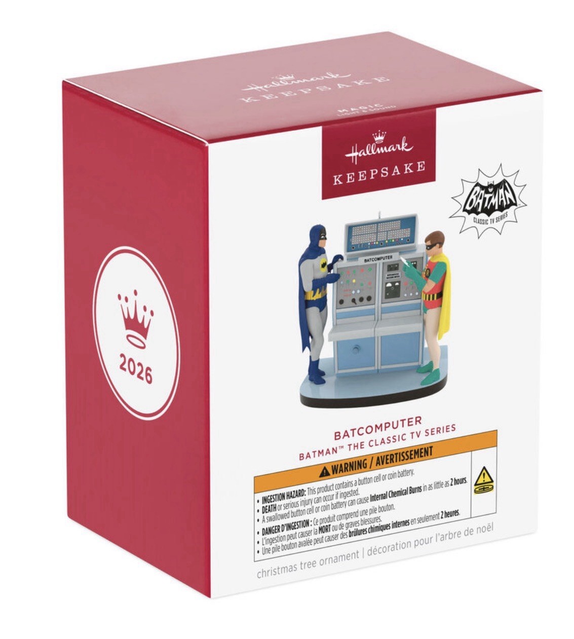 2026 Hallmark Keepsake Batman Classic TV Series Batcomputer Magic Ornament NEW