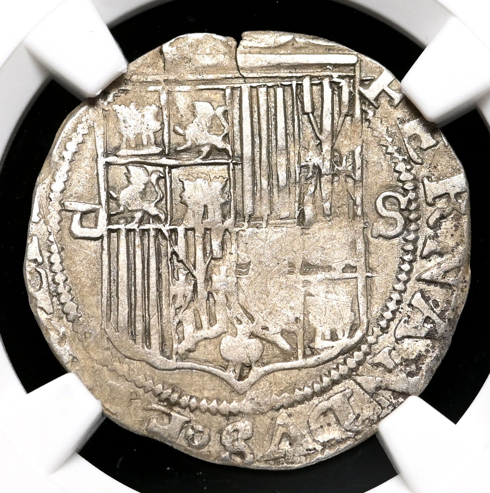 COLONIAL ERA SPAIN. Ferdinand and Isabella, 1474-1504 Silver Real, NGC VF35