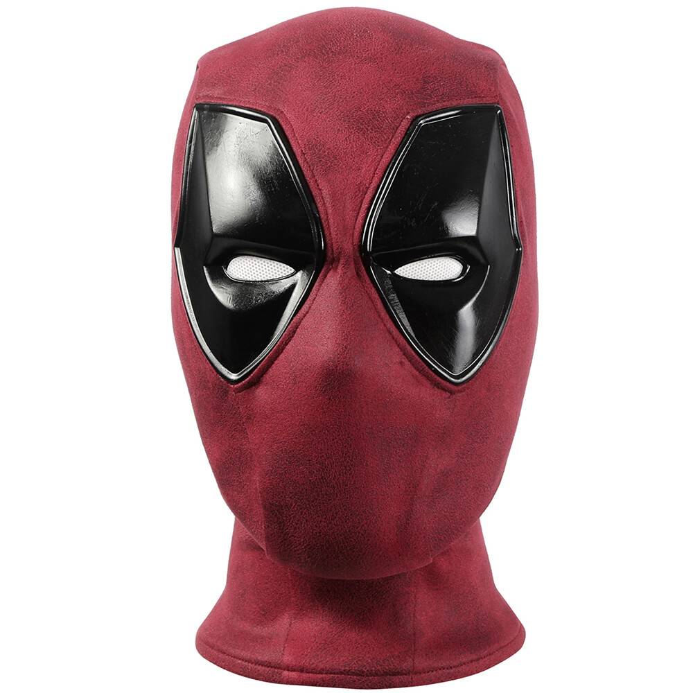 Deadpool 3 Wade Wilson Jumpsuit Men's Cosplay Outfit Costume Red Full Mask Belt 