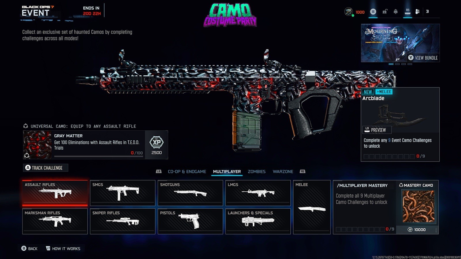 Camo Costume Party Black Ops 7  all rewards for every mode