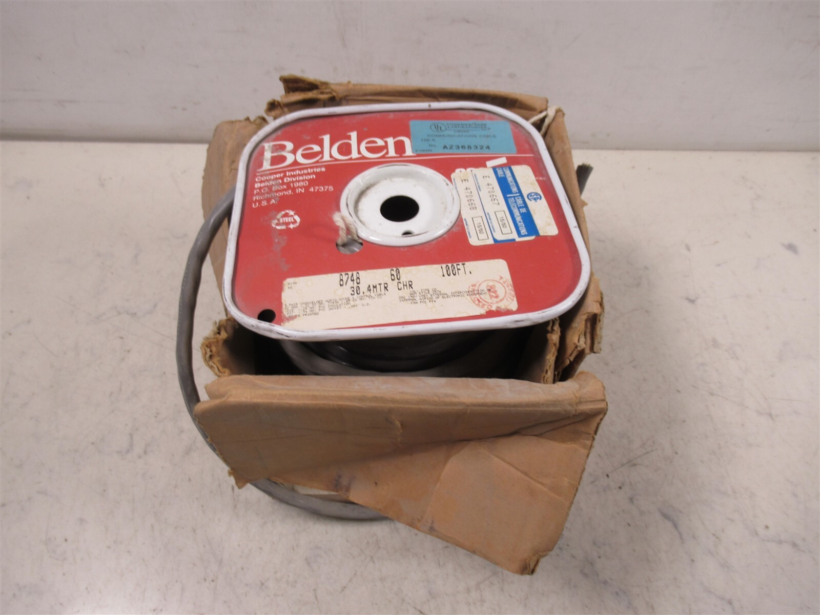 Cooper Industries Belden 8748 60 30.4MTR CHR 100 Foot Spool Communication Cable Cooper Industries Belden 8748 60 30.4MTR CHR 100 Foot Spool Communication Cable