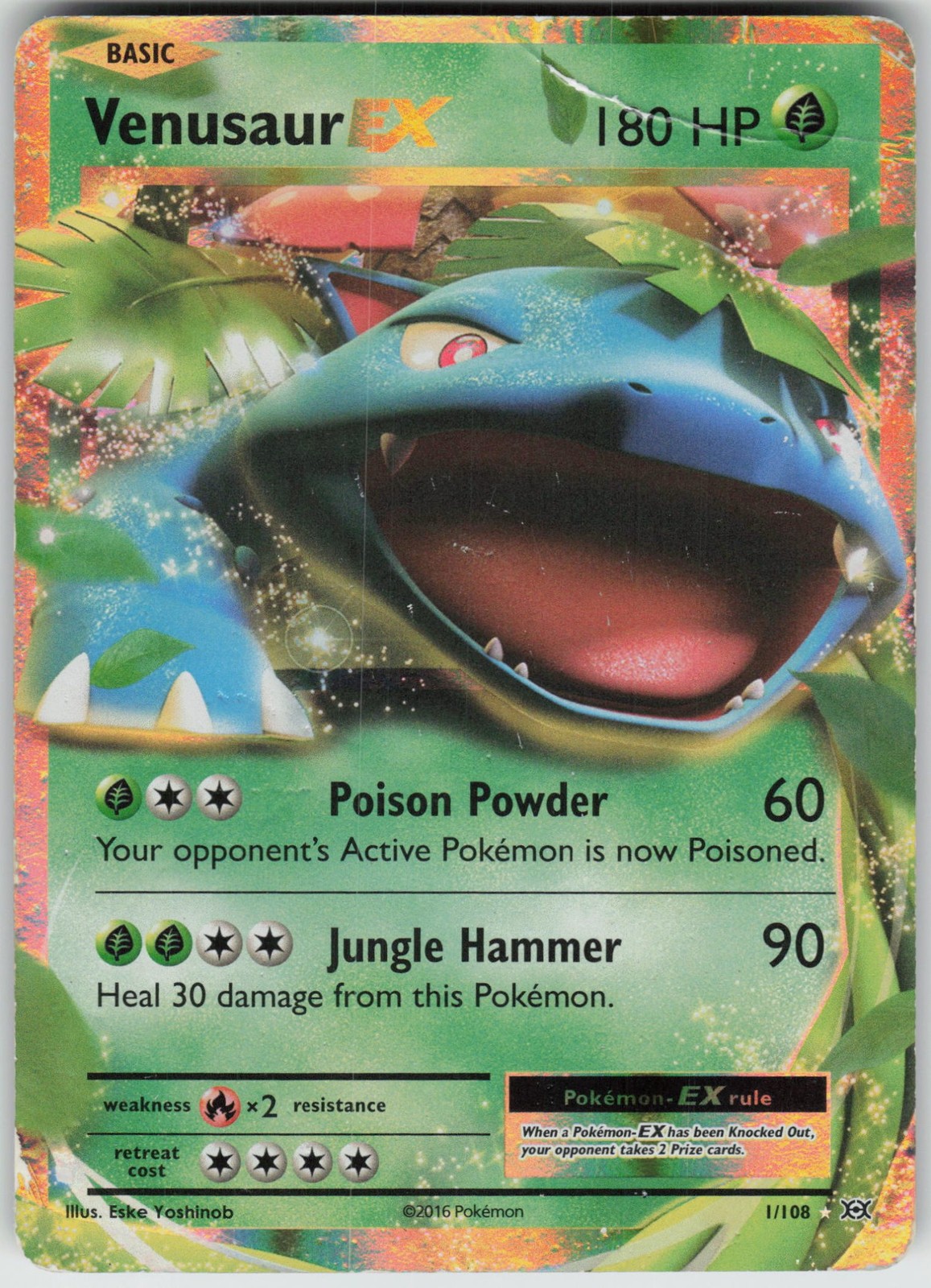 Venusaur EX Holofoil XY - Evolutions [EVO - 1/108] Pokemon DM