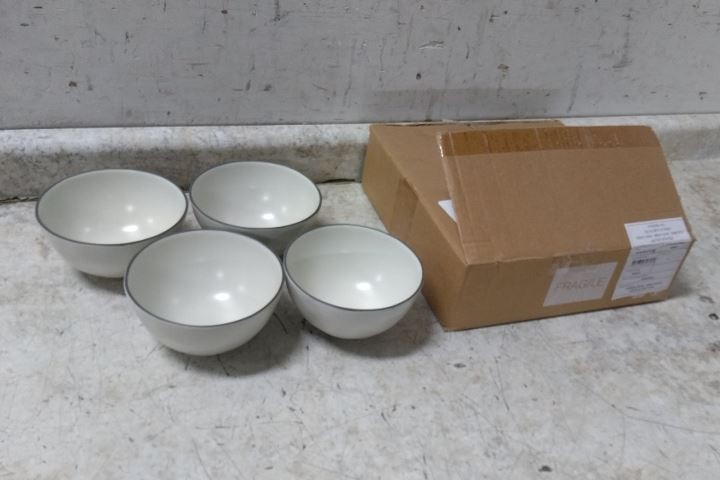 Costa Nova 1IOS153-01816S 4 Pk Stacked Organic Port Collection Soup/Cereal Bowl