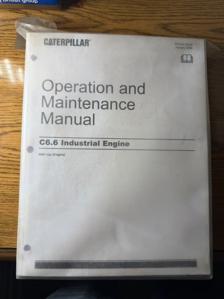 🔥FreeShip🔥Cat C6.6 Industrial Engine OPRATION AND MAINTENANCE MANUAL. (K8)