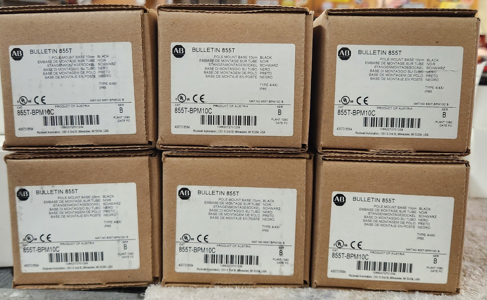 Allen-Bradley Bulletin 855T Component Lot of (19) Parts
