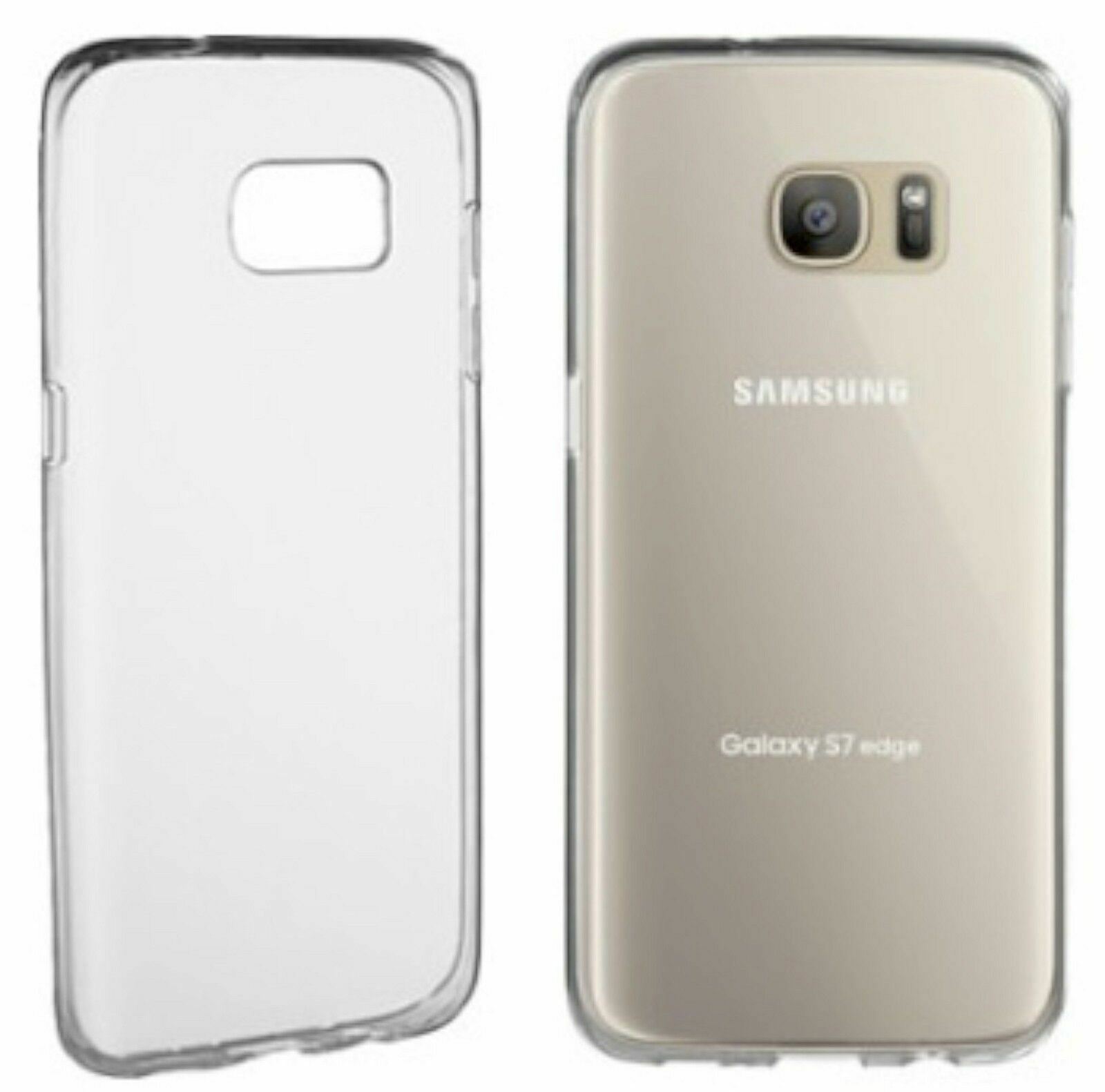 NEW Insignia Samsung Galaxy S7 Edge CLEAR Cell Phone Case Soft NS-MSGS7EPTC Grip