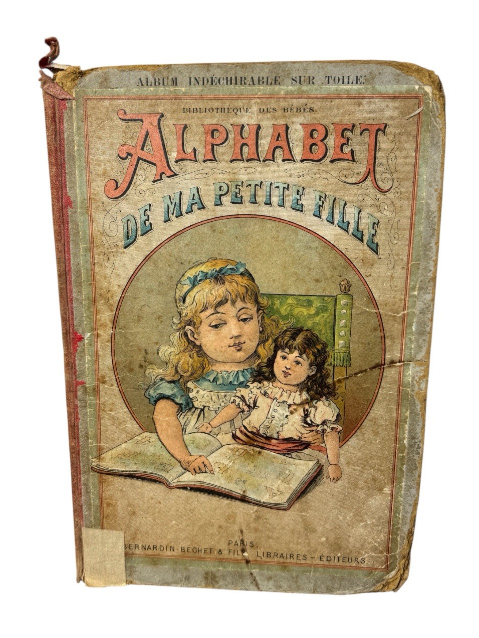 1880s Antique My Little Girl\'s Alphabet RARE French Children’s Book