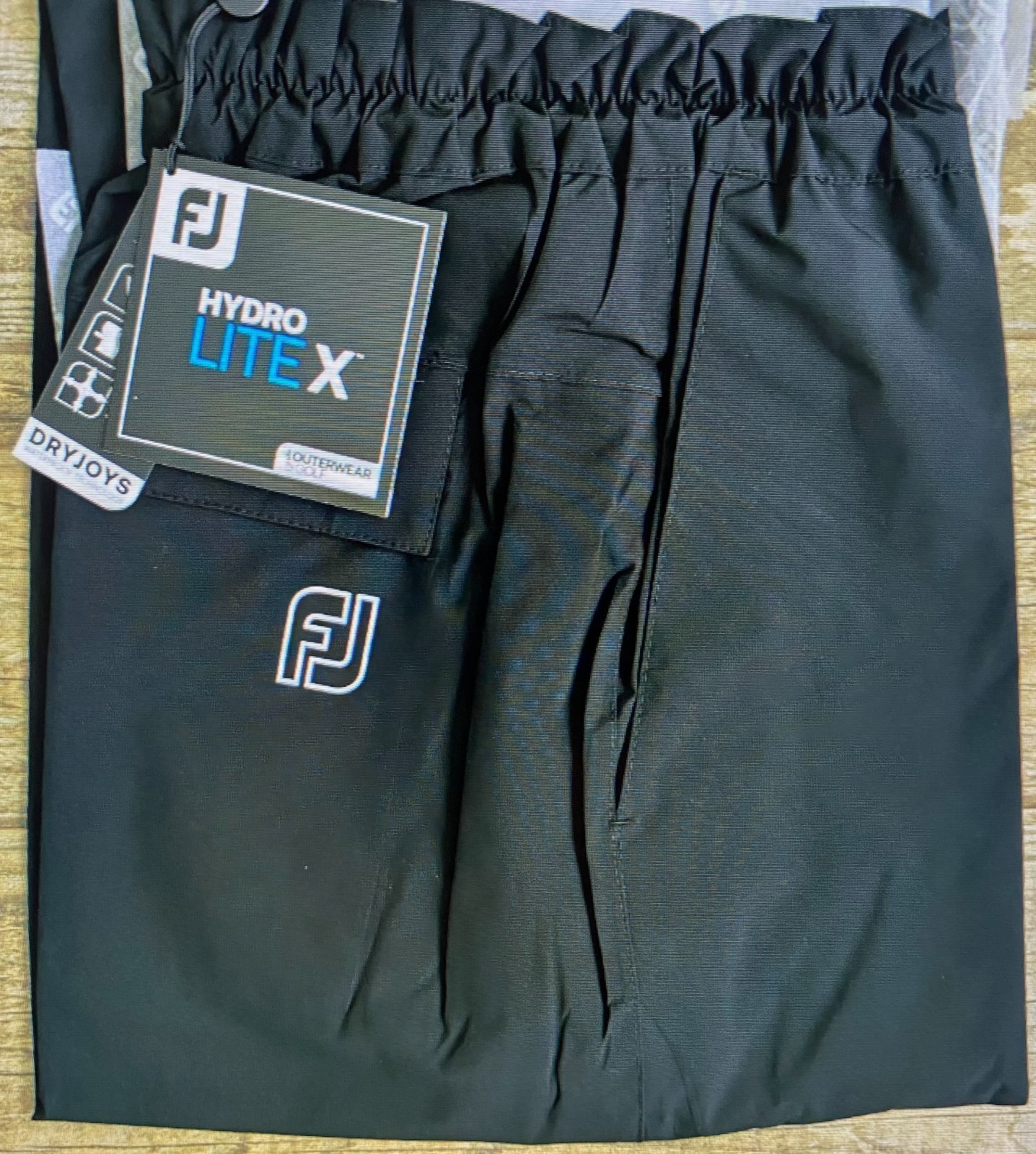 NEW Footjoy Hydrolite X Mens Golf Rain Pants, Black , XLarge