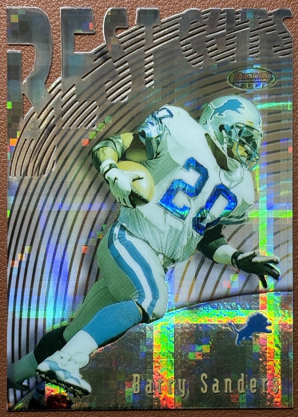 1997 Bowman\'s Best - Best Cuts Barry Sanders #BC15 Atomic Refractor Die Cut 1997 Bowman\'s Best - Best Cuts Barry Sanders #BC15 Atomic Refractor Die Cut