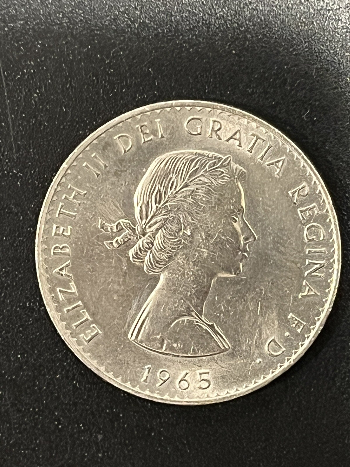 1965 Great Britain QUEEN ELIZABETH II Winston Churchill 5 Shillings Coin 1965 Great Britain QUEEN ELIZABETH II Winston Churchill 5 Shillings Coin