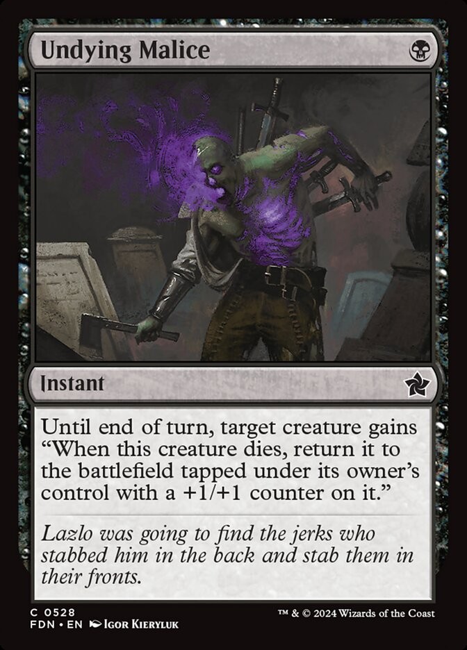 Undying Malice 528 C FDN MTG NM
