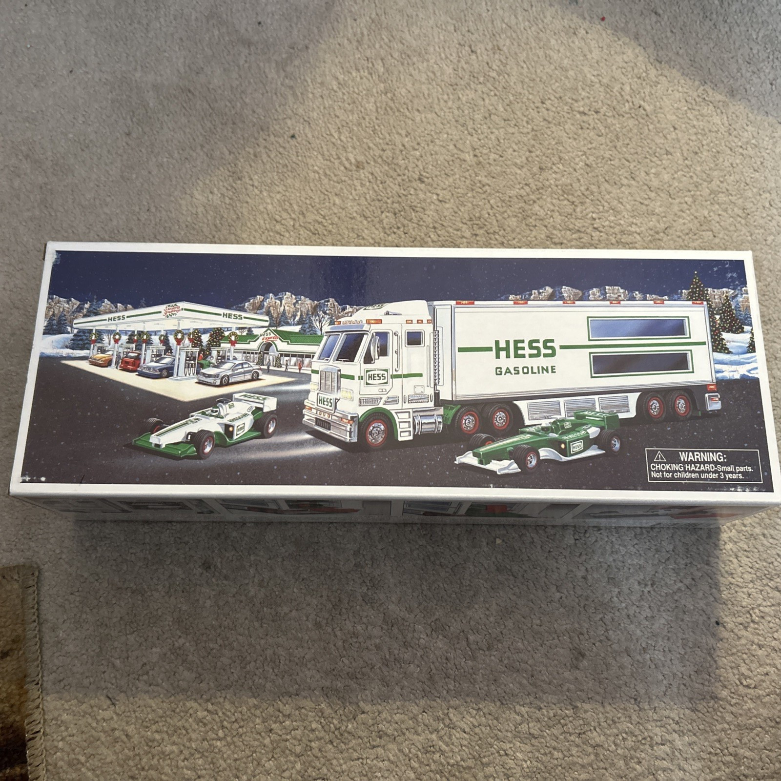 VINTAGE Hess 2003 Toy Truck and Racecars New in Original Box See Pics Read Info