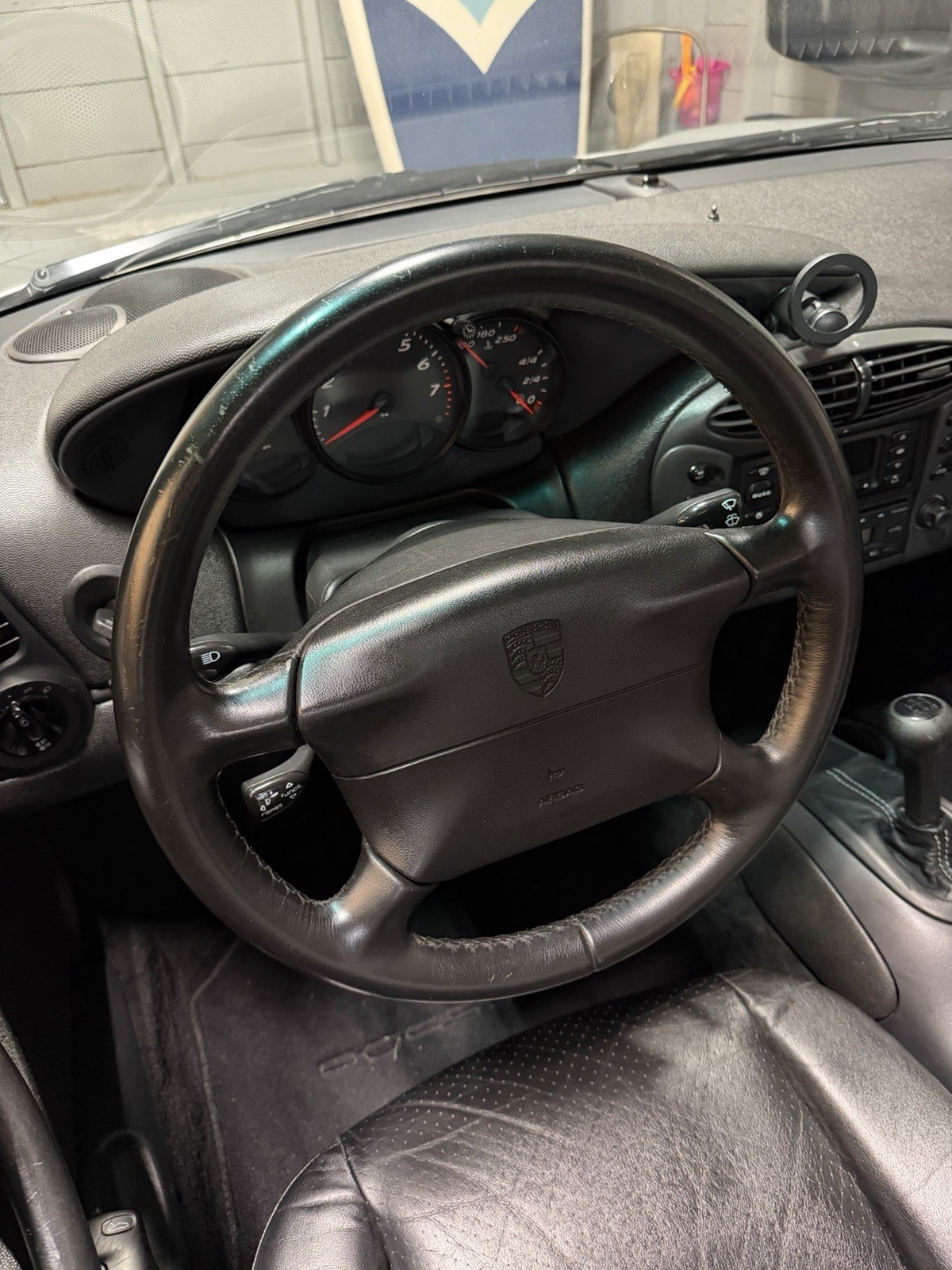 Porsche 986 Boxster 996 993 911 Carrera Steering Wheel Black OEM 993.347.804.56 Porsche 986 Boxster 996 993 911 Carrera Steering Wheel Black OEM 993.347.804.56