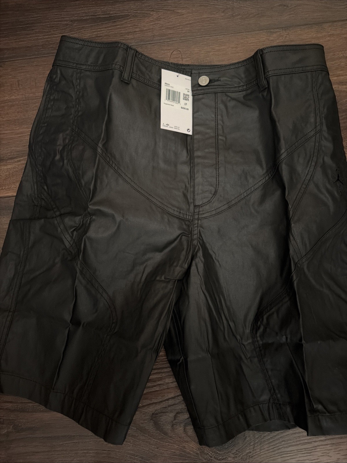 NIKE Cactus Jack x Jordan Jumpman Waxed Shorts Black Size 34 New Travis Scott NIKE Cactus Jack x Jordan Jumpman Waxed Shorts Black Size 34 New Travis Scott