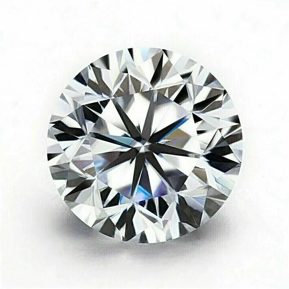 1 CT Natural White Diamond Round Cut VVS1 D Grade Ring Size Stone Certified V02