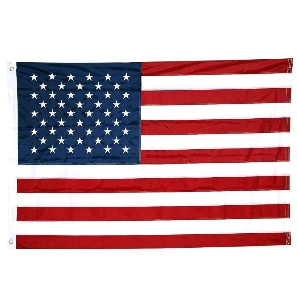 8x12 Embroidered Sewn USA American 600D Nylon Flag 8\'x12\' grommets