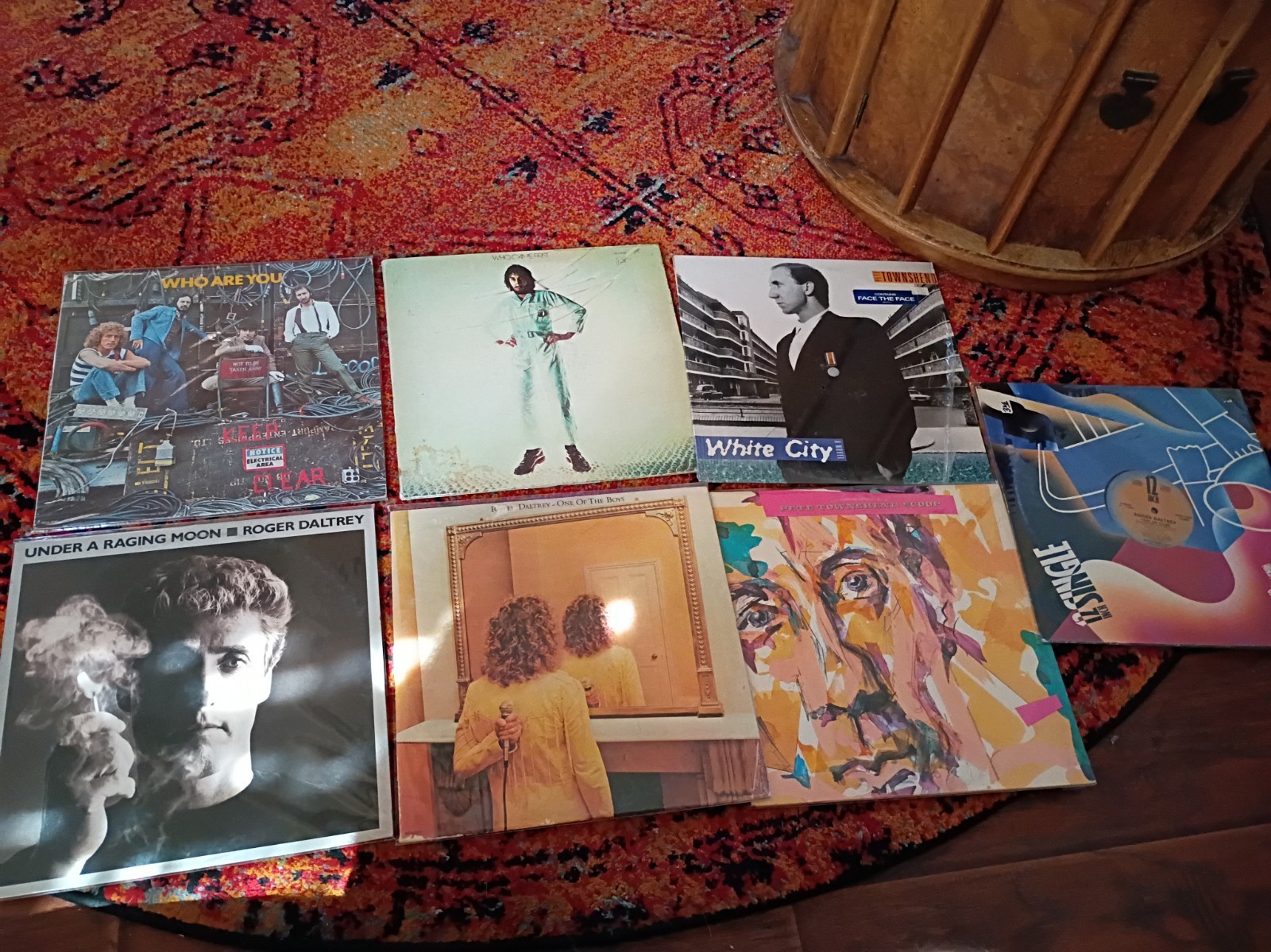 The Who LP vintage Vinyl Lot of 7 Who Are You + Pete Townsend + Roger Daltrey...