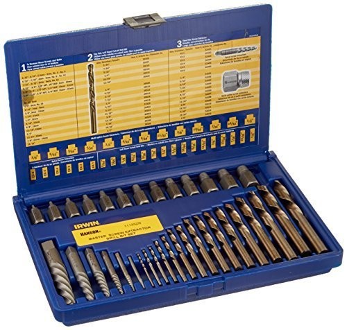Irwin Tools Hanson Screw Extractor and Drill Bit Set, 35 Piece, 11135ZR - New