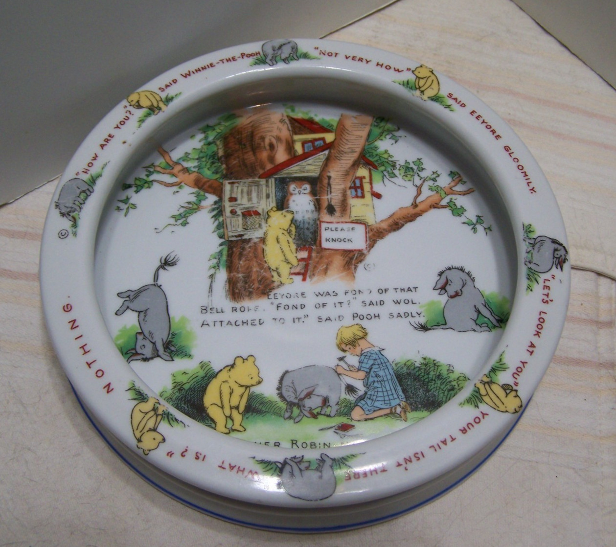 Antique Winnie The Pooh Made in Germany Baby Dish