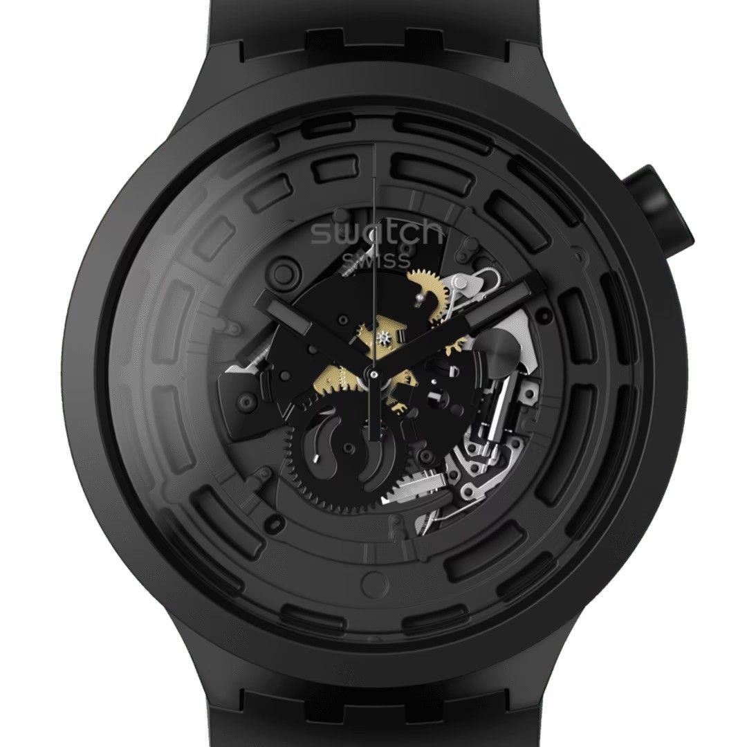 SWATCH C-BLACK BIG BOLD NEXT SB03B100 Watch NEW