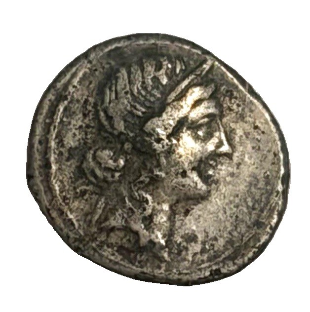 Julius Caesar Plated Denarius Ancient Forgery c. 48-46 BC NGC Ch F Julius Caesar Plated Denarius Ancient Forgery c. 48-46 BC NGC Ch F