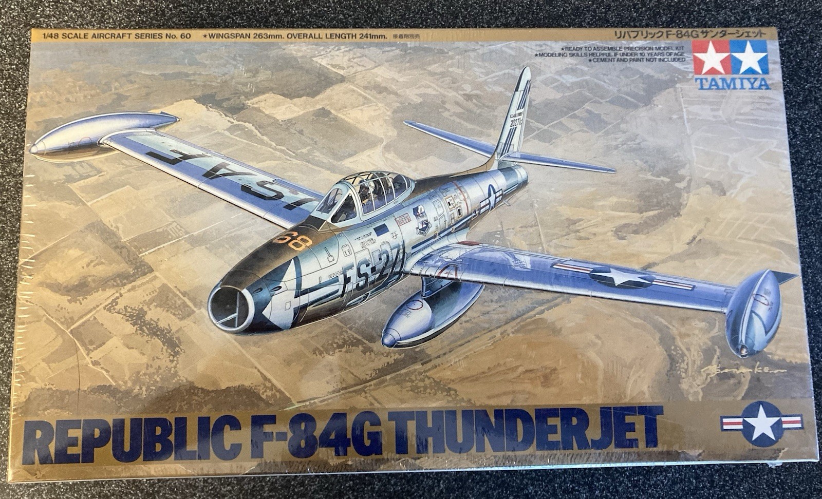 Tamiya Republic F-84G Thunderjet 1/48 Scale Model Kit. Mint (Sealed)