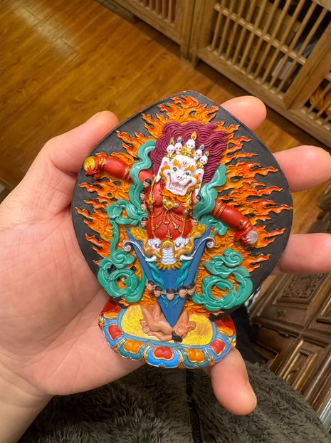 Sacred Tibet Simhavaktra Dakini Buddha Tcha Tcha Tsa Tsa Figurine