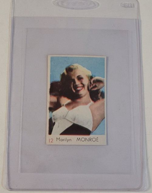 1951 MARILYN MONROE Super Rare ANONYMOUS HOLLYWOOD FILM STARS Red #12 CARD EX/NM