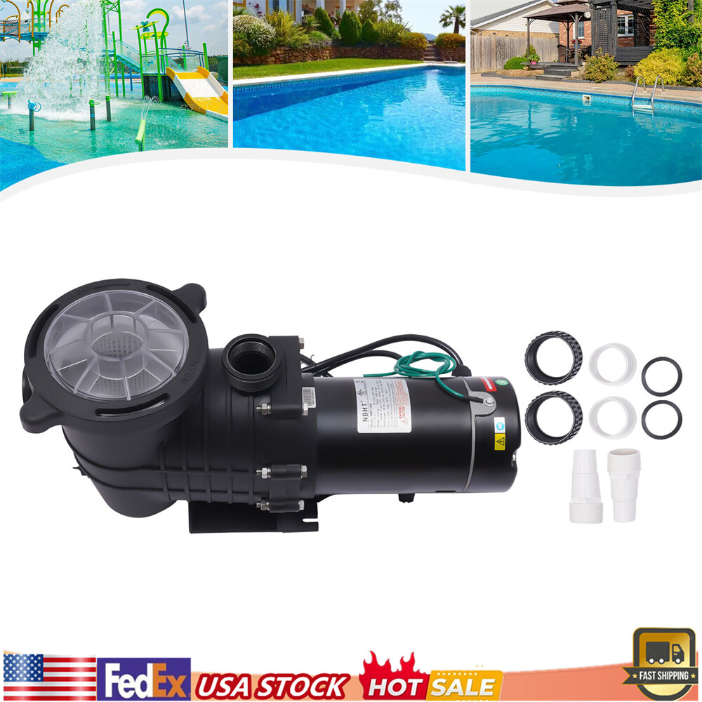 HBP1100 Electric Pool Pump For Hot Tubs 1.5HP Swimming Pool Pump Filter Basket