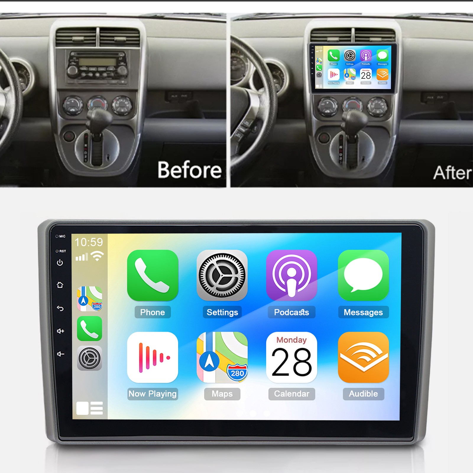 64G For 03-06 Honda Element Android Apple Carplay Car Stereo Radio GPS Navi Wifi