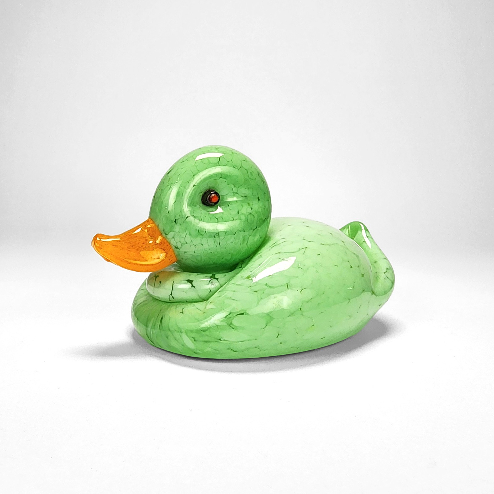 Blythe Duckies Hand Blown Art Glass Duck Green Red Eyes Ryan Blythe Seattle WA Blythe Duckies Hand Blown Art Glass Duck Green Red Eyes Ryan Blythe Seattle WA