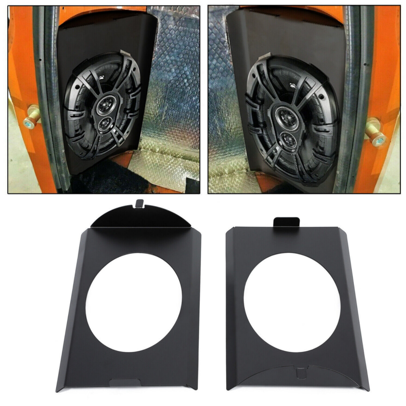 For 73-87 Chevy C10 Behind Seat Speaker Brackets Square body 6×9 Speakers NEW