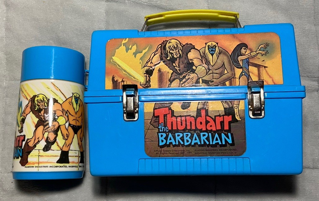 Thundarr the Barbarian Vintage 1981 Aladdin Lunchbox & Thermos