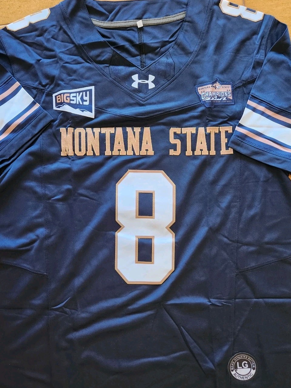 Montana State Bobcats Football Jersey Large National Champion 