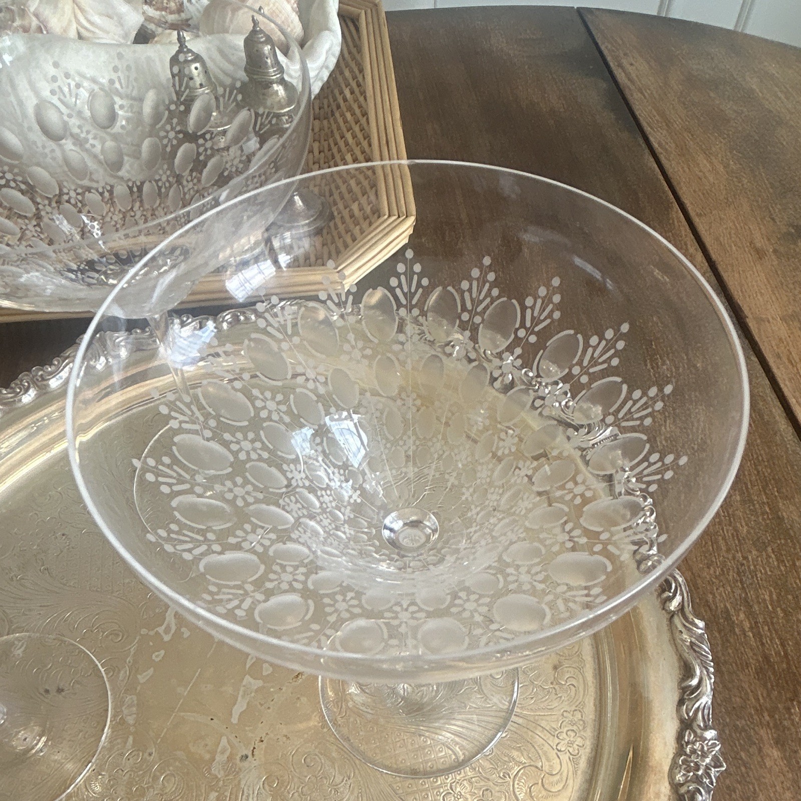 Set of 3 Vintage Rosenthal Romance II Crystal Champagne Coupe Glasses Wiinblad Set of 3 Vintage Rosenthal Romance II Crystal Champagne Coupe Glasses Wiinblad