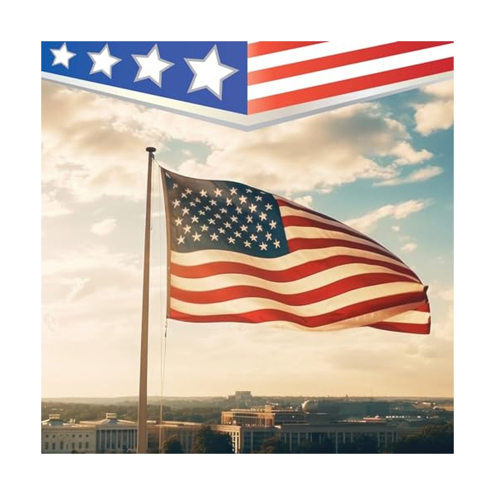Tradder 12x18ft Large American Flag Waterproof Outdoor Flag Tradder 12x18ft Large American Flag Waterproof Outdoor Flag