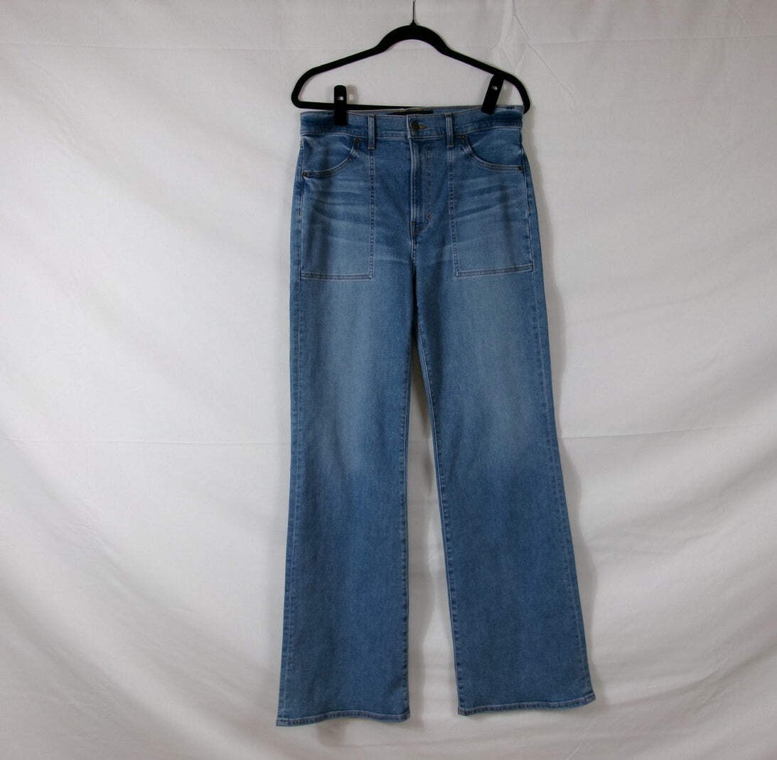 Veronica Beard Crosbie Slim Wide-Leg Jeans – Amethyst