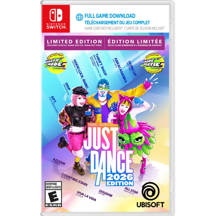 Just Dance 2026 LE Bilingual (Code-In-Box) - Nintendo Switch Just Dance 2026 LE Bilingual (Code-In-Box) - Nintendo Switch