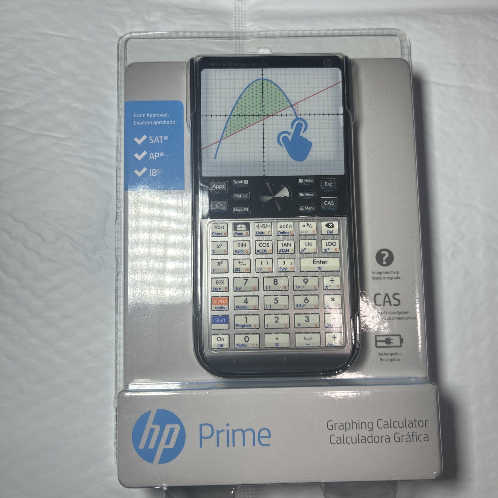 Hewlett Packard HP prime  Graphing Calculator With Case Tested W charger CAS NEW