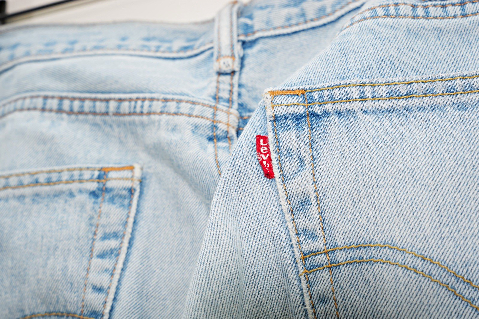 Levi\'s 500 Series 505 Light Wash Straight Distressed 5-Pocket Denim Jeans