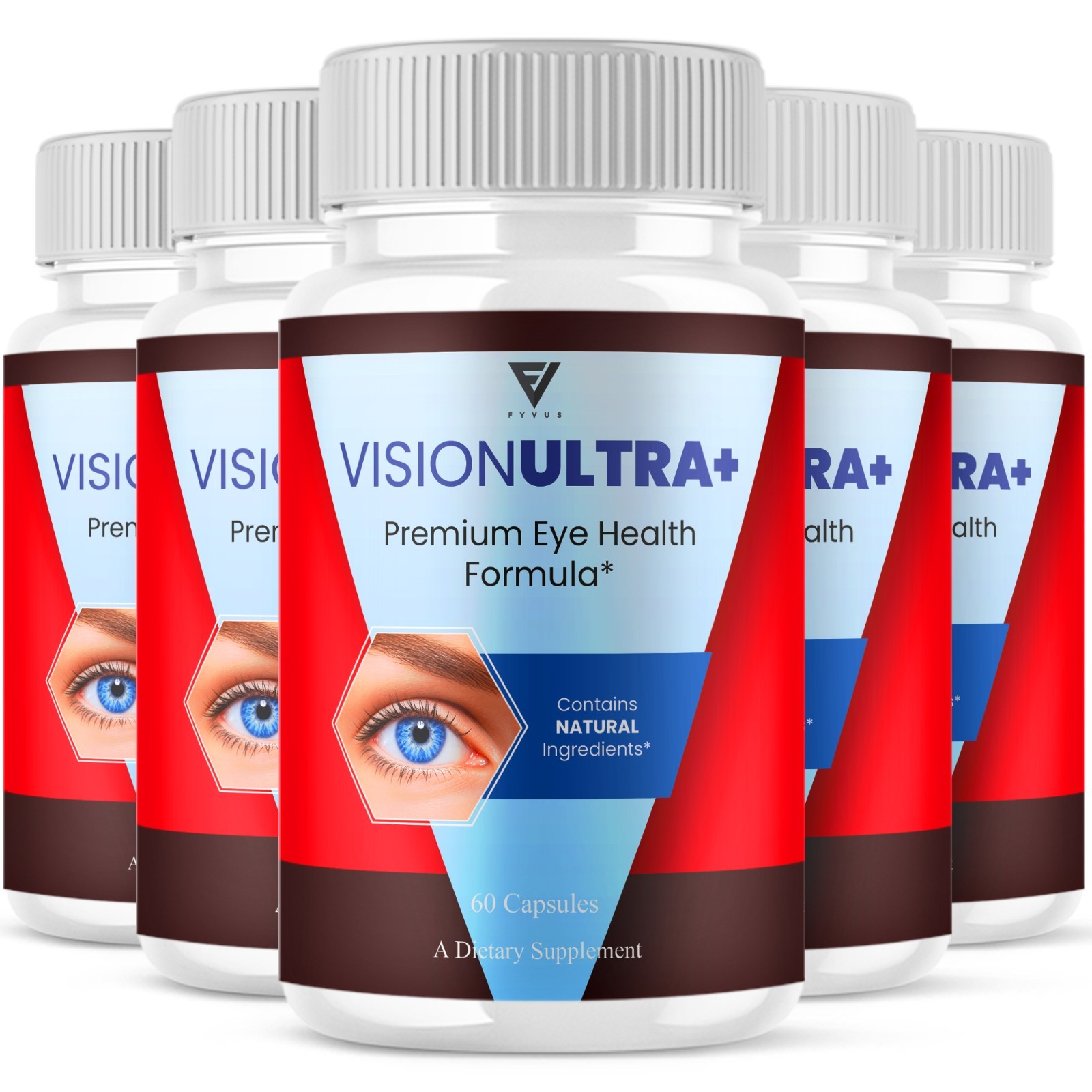 (5 Pack) Vision Ultra Eye Support, VisionUltra+ Supplement (300 Capsules)