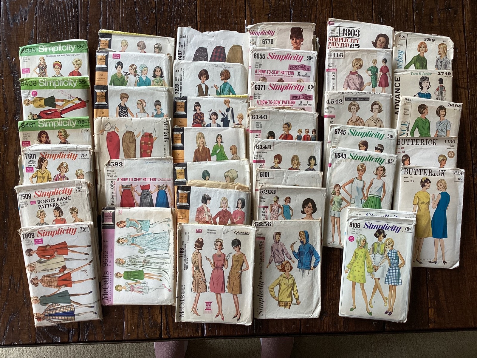 Vintage 1960s Sewing Pattern Lot Of 41 all ladies all complete various sizes Vintage 1960s Sewing Pattern Lot Of 41 all ladies all complete various sizes